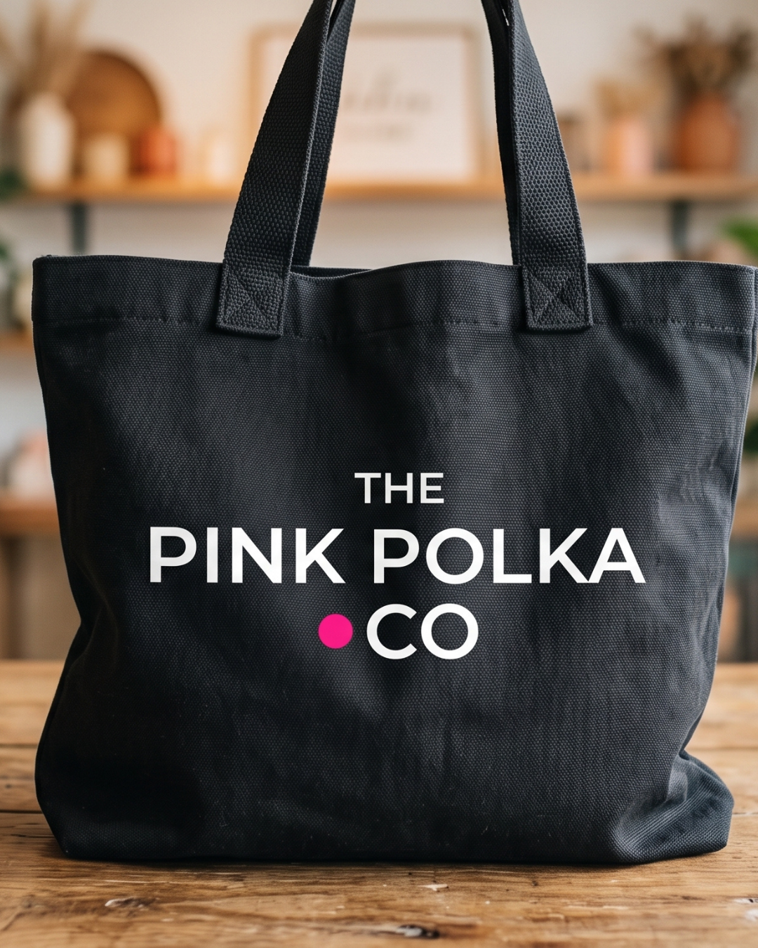 Pink Polka Co tote bag